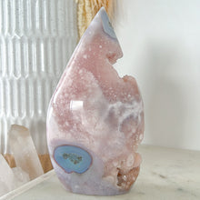 Load image into Gallery viewer, Pink Amethyst Druzy Flame Freeform