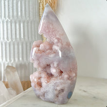 Load image into Gallery viewer, Pink Amethyst Druzy Flame Freeform