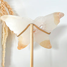 Load image into Gallery viewer, Flower Agate Druzy Quartz Butterfly & Stand