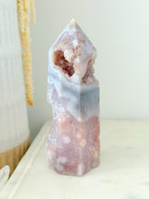 Load image into Gallery viewer, Pink Amethyst Flower Agate Druzy Tower
