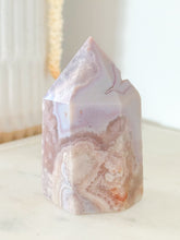 Load image into Gallery viewer, Pink Amethyst Flower Agate Druzy Tower