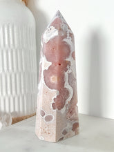 Load image into Gallery viewer, Pink Amethyst Flower Agate Tower
