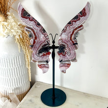 Load image into Gallery viewer, Mexican Crazy Lace Agate Butterfly with Stand