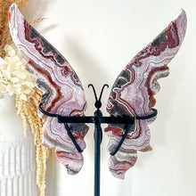 Load image into Gallery viewer, Mexican Crazy Lace Agate Butterfly with Stand