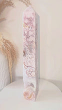 Load and play video in Gallery viewer, XL Pink Amethyst Flower Agate Druzy Towers
