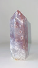 Load and play video in Gallery viewer, Pink Amethyst Flower Agate Druzy Tower