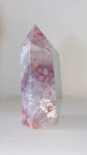 Load and play video in Gallery viewer, Pink Amethyst Flower Agate Tower