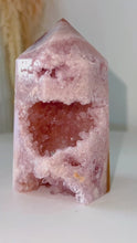 Load and play video in Gallery viewer, Pink Amethyst Flower Agate Tower