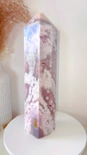 Load and play video in Gallery viewer, AAA+ Pink Amethyst Flower Agate Druzy Tower | 1.9kg