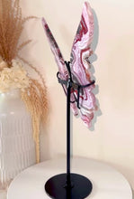 Load and play video in Gallery viewer, Mexican Crazy Lace Agate Butterfly with Stand