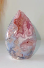 Load and play video in Gallery viewer, Pink Amethyst Flower Agate Flame Freeform