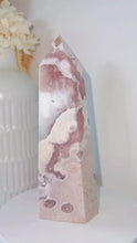 Load and play video in Gallery viewer, Pink Amethyst Flower Agate Tower