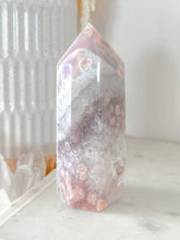 Load image into Gallery viewer, Pink Amethyst Flower Agate Tower
