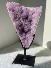 Load image into Gallery viewer, 4kg Sugary Amethyst Druzy Freeform On Stand
