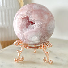 Load image into Gallery viewer, Pink Amethyst Flower Agate Sphere
