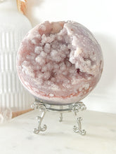 Load image into Gallery viewer, 1.5kg Pink Amethyst Flower Agate Sphere &amp; Stand
