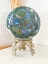 Load image into Gallery viewer, Moss Agate Druzy Sphere
