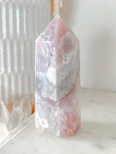 Load image into Gallery viewer, Pink Amethyst Flower Agate Tower
