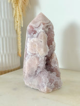 Load image into Gallery viewer, Pink Amethyst Druzy Tower
