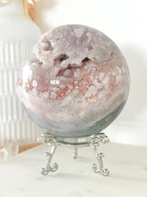 Load image into Gallery viewer, 1.5kg Pink Amethyst Flower Agate Sphere &amp; Stand
