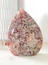 Load image into Gallery viewer, Pink Amethyst Flower Agate Druzy Flame
