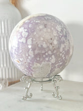 Load image into Gallery viewer, 1.5kg Pink Amethyst Flower Agate Druzy Sphere &amp; Stand
