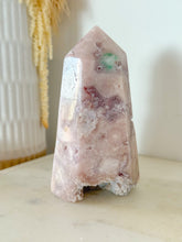 Load image into Gallery viewer, Pink Amethyst Druzy Tower
