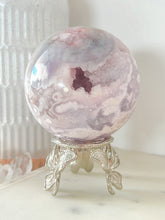 Load image into Gallery viewer, AA+ Lilac Pink Amethyst Flower Agate Sphere
