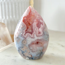 Load image into Gallery viewer, Pink Amethyst Flower Agate Flame Freeform
