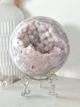 Load image into Gallery viewer, 1.5kg Pink Amethyst Flower Agate Druzy Sphere &amp; Stand
