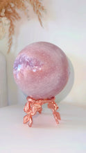 Load and play video in Gallery viewer, Pink Amethyst Druzy Sphere
