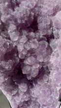 Load and play video in Gallery viewer, Sugary Amethyst Druzy Freeform On Stand
