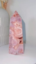 Load and play video in Gallery viewer, AA+ Pink Amethyst Druzy Tower
