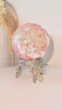 Load and play video in Gallery viewer, Pink Agate Druzy Sphere
