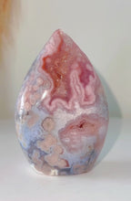 Load and play video in Gallery viewer, Pink Amethyst Flower Agate Flame Freeform
