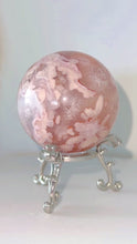 Load and play video in Gallery viewer, Flower Agate Druzy Quartz Sphere
